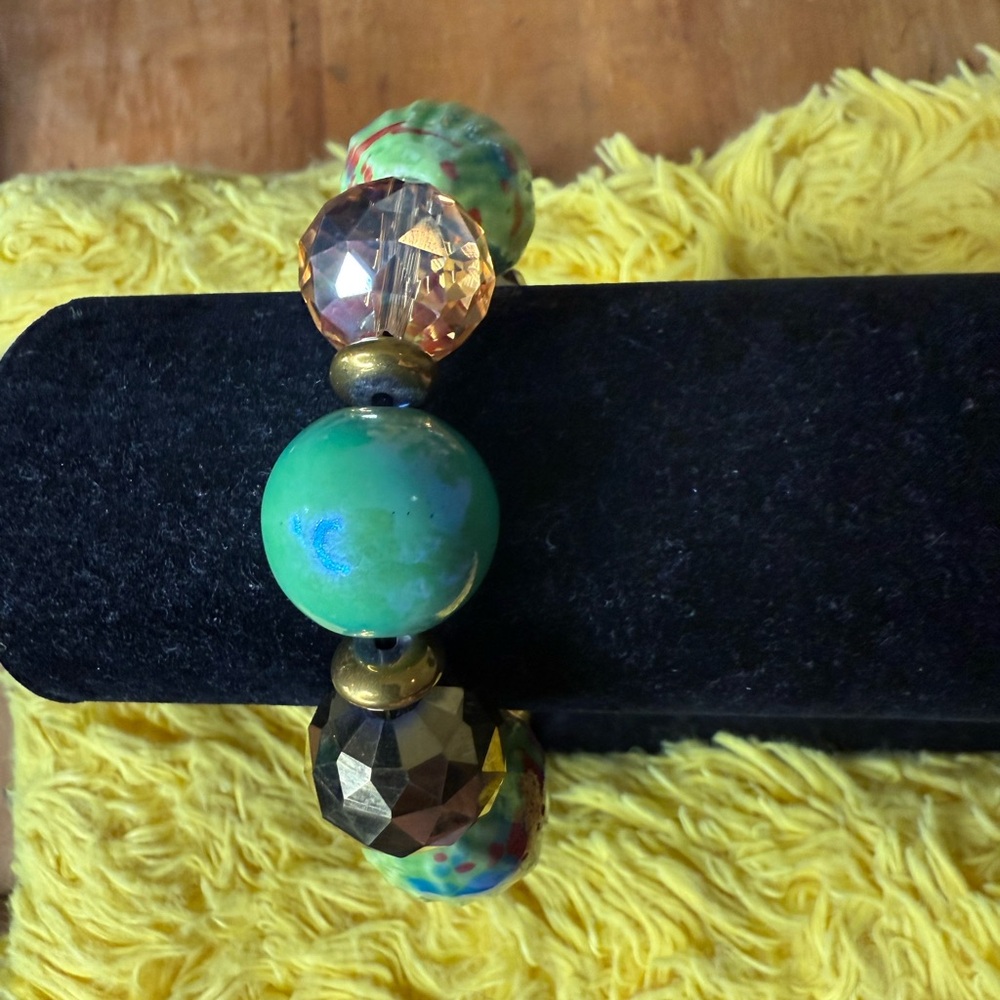 Colorful Beaded Statement Ring - Picture 3 of 4